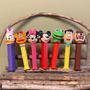 Vintage Lot of 7 PEZ DISPENSERS